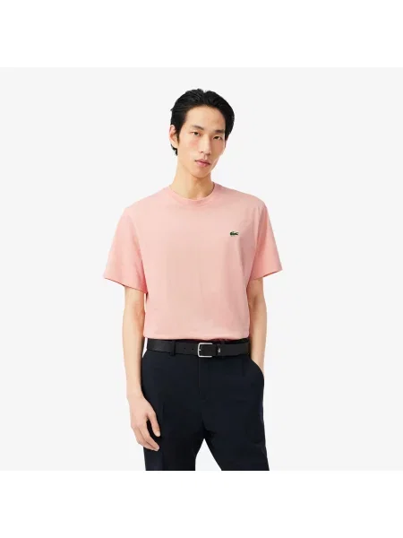 Lacoste футболка чоловіча Classic fit рожева