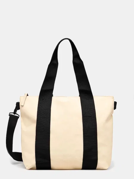 Чанта Rains Tote Bag Micro W3 жълто бежово