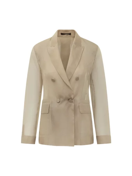 Marynarka Max Mara z organzy beżowa