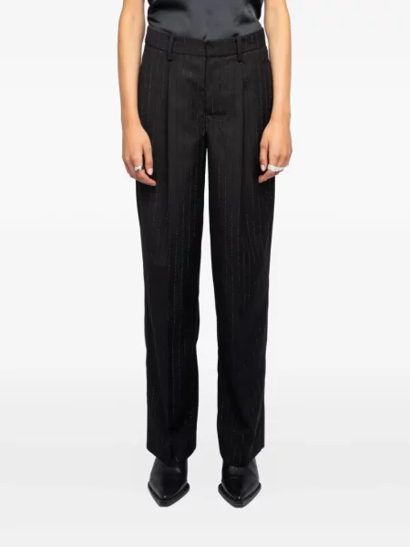 Pantaloni Zadig&voltaire cu dungi negru