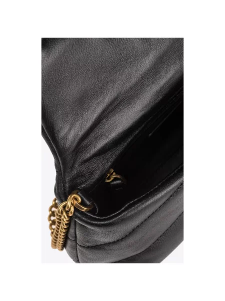 Pinko torebka skórzana czarny