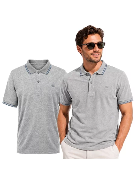 Tricou polo Lotto gri