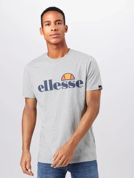 ELLESSE Tričko oranžová / melírovaná / červená / námornícka modrá sivá