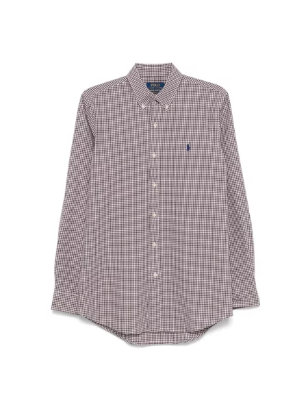 Koszula Polo Ralph Lauren popelinowa brązowa