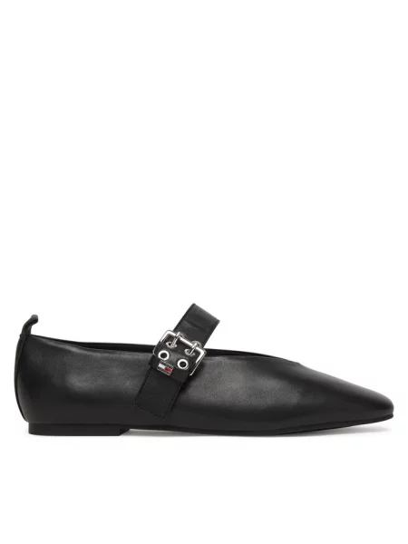 Baleriny Tommy Jeans czarne