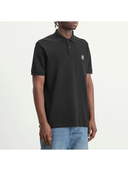 Koszulka polo Stone Island czarna