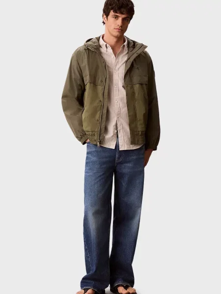 Джинсовая куртка Calvin Klein Jeans оливковая