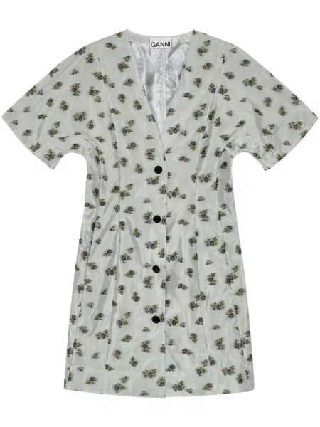 Rochie Ganni cu model floral cu imagine