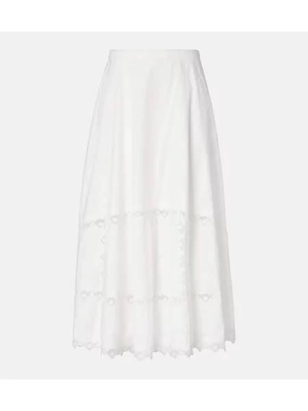 Midi krilo Ulla Johnson nad koleni bela