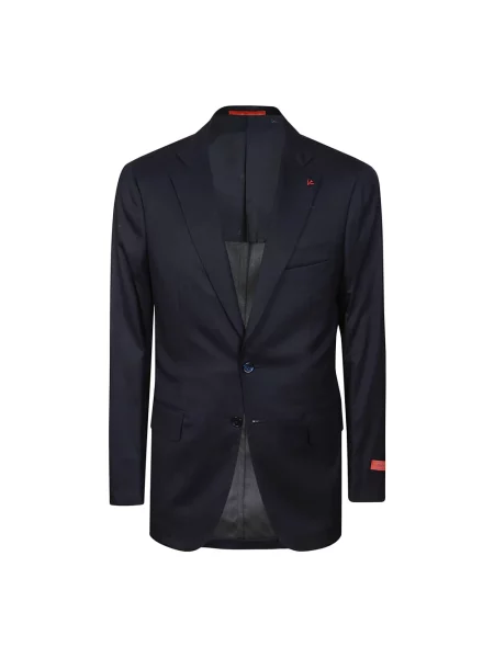 Marynarka Isaia wełniana garniturowa niebieska