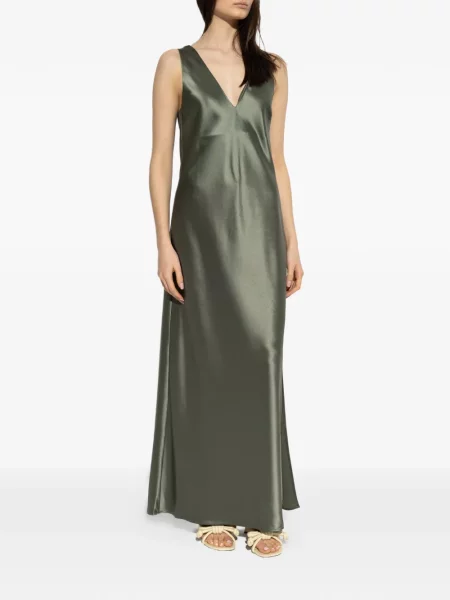 Rochie By Malene Birger cu decolteu în V de costum verde