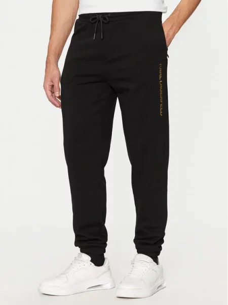 Karl Lagerfeld Kalhoty zlatá černá