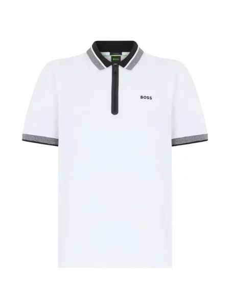 Tricou polo Boss alb