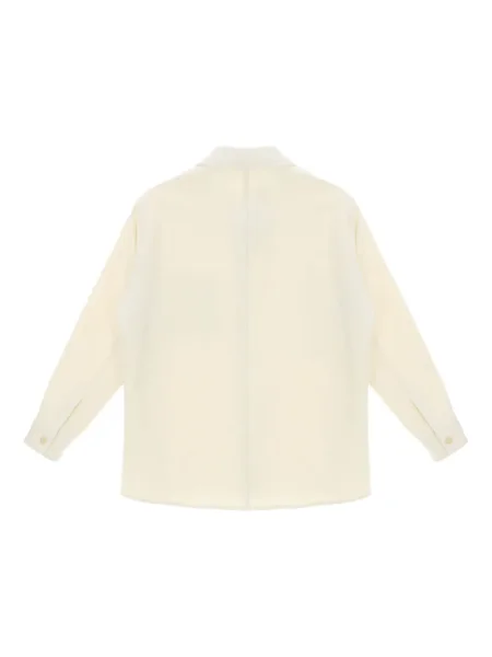 Риза Auralee от туид бяло