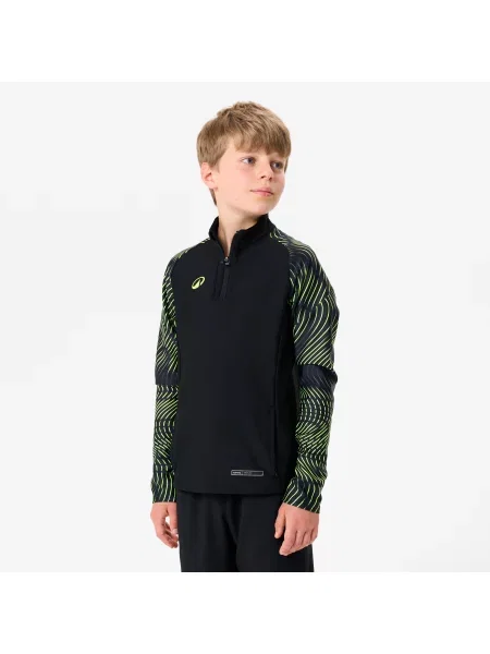 Bluza piłkarska na krótki dla dzieci Kipsta Viralto Wavy Club czarna