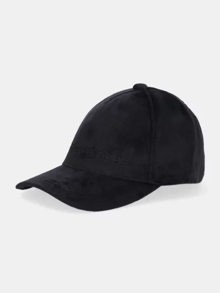 Шапка с козирка Emporio Armani черно