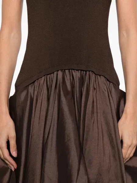 Rochie midi Simkhai până la genunchi de costum maro