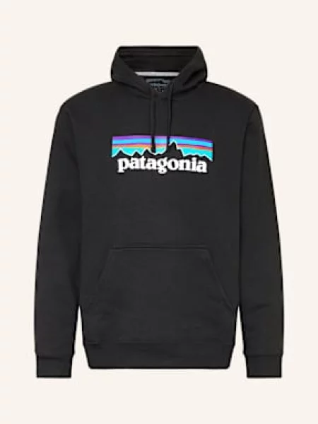 Patagonia Bluza Z Kapturem schwarz biała