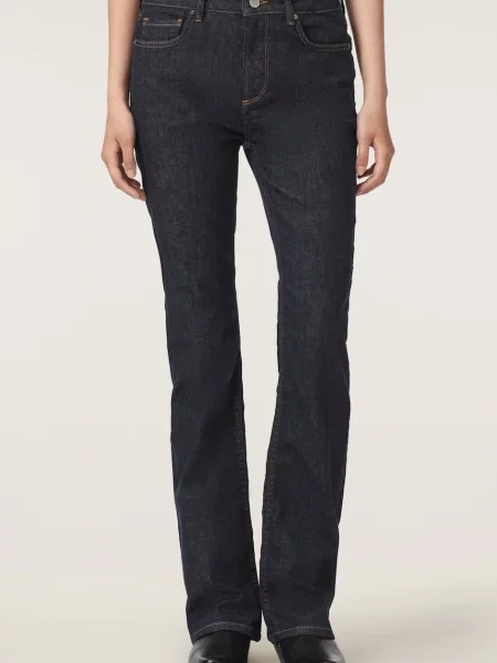 AllSaints jeansy bootcut HALDAN granatowe