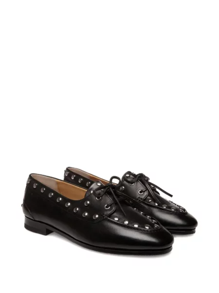 Pantofi Bally din piele cu tepi negru