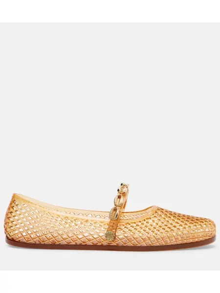 Balerini Ancient Greek Sandals plasă de plasă maro
