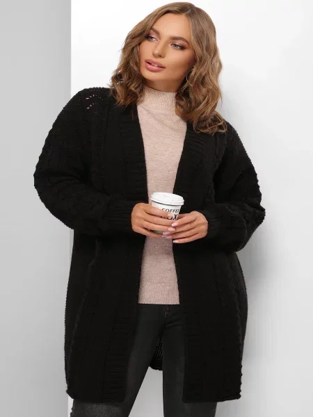 Кардиган MarSe вовна/акрил чорний