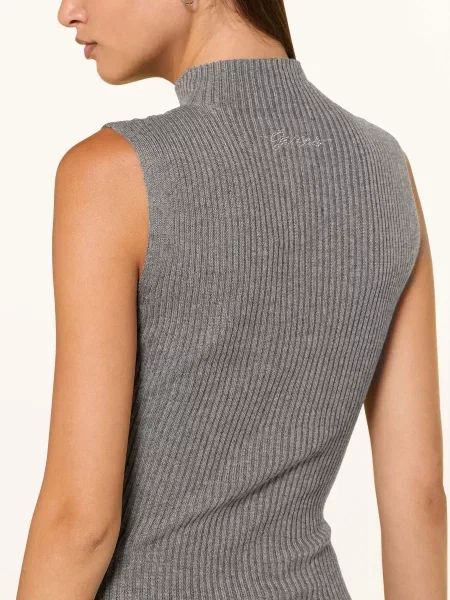 Guess sukienka JULIA maxi dopasowana szary