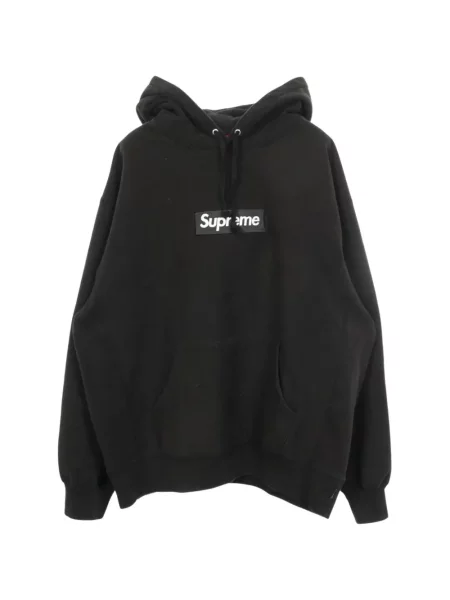 Hanorac cu glugă Supreme cu autograf negru