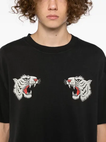 Tricou Melt cu dungi de tigru negru