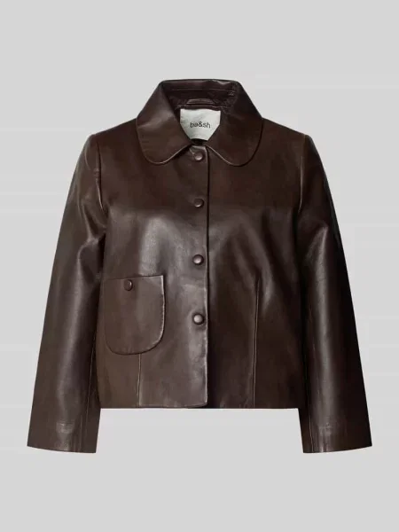 Kurtka skórzana z wykładanym kołnierzem model MILOS' Bash