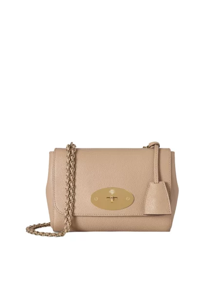Mała torebka skórzana Mulberry klasyczna beżowa