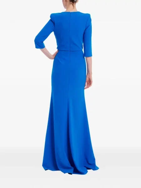 Rochie Badgley Mischka drapată albastru