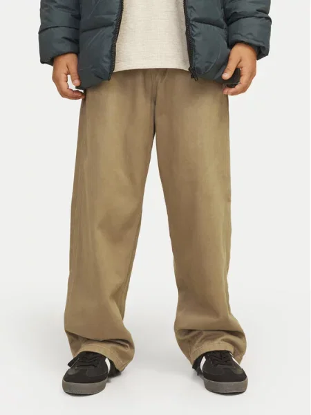 Jack & Jones Junior Medžiaginės kelnės Alex ruda