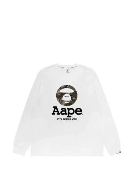 Tricou Aape By A Bathing Ape cu imagine alb