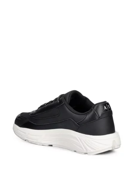 Sneakerși Armani Exchange cu imagine negru