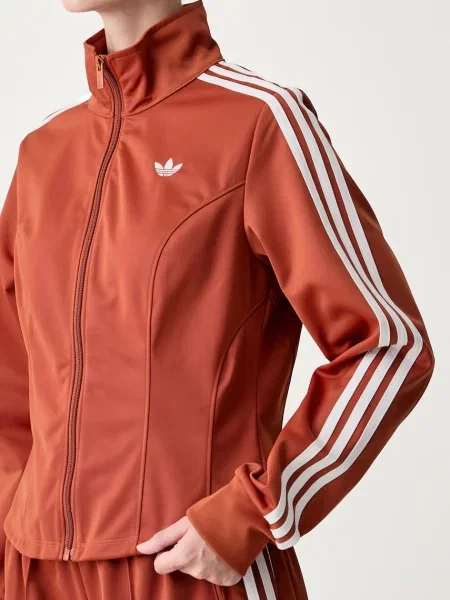 Суичър с цип Adidas Originals оранжево