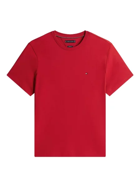 Tricou Tommy Hilfiger cu broderie roșu
