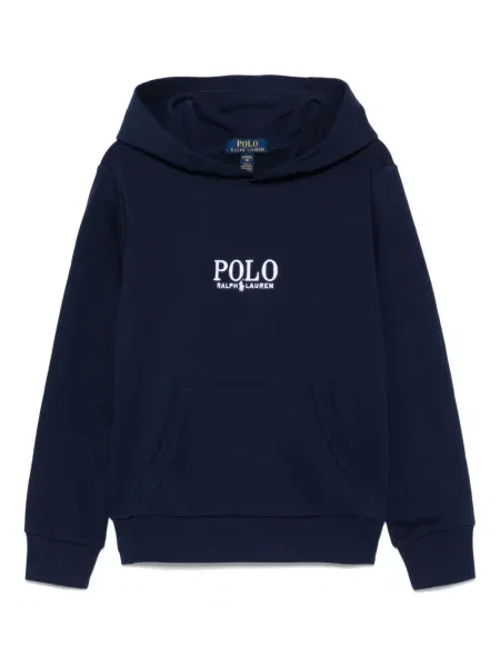 Bluza z kapturem dziecięca Polo Ralph Lauren niebieska