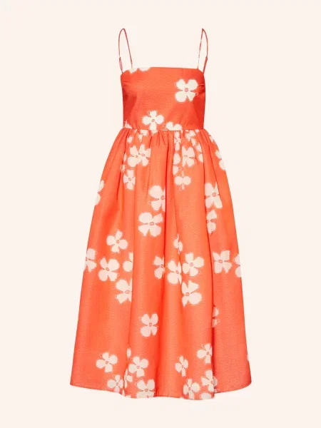 Stine Goya Sukienka Dhalia orange biała