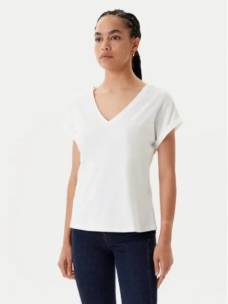 Тениска Morgan дамска с гол гръб DORINA бежово