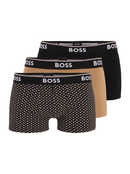 BOSS BLACK Chiloți boxer Trunk 3P Power Desig negru