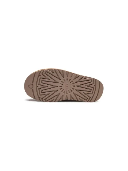 UGG papuci din piele întoarsă maro