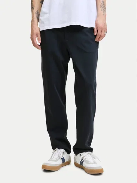 Jack&Jones Hlače iz tkanine Ace Neo Mornarsko Tapered Fit modra