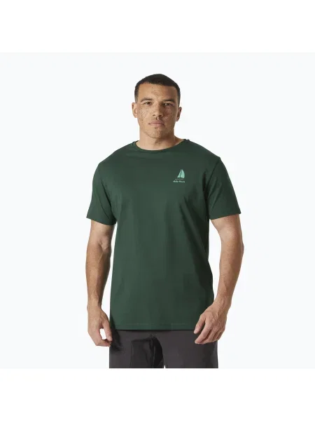 Férfi Helly Hansen Shoreline dzsungel póló. Méret: M zöld