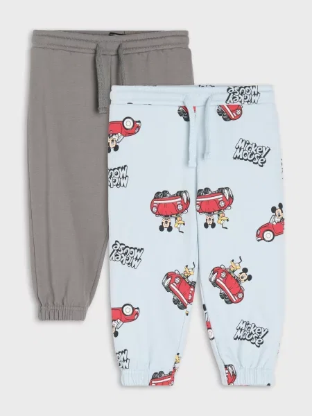 Sinsay jogger kalhoty 2 pack Mickey Mouse šedá