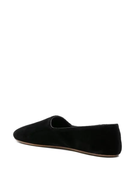 Papuci de casă The Row de catifea negru