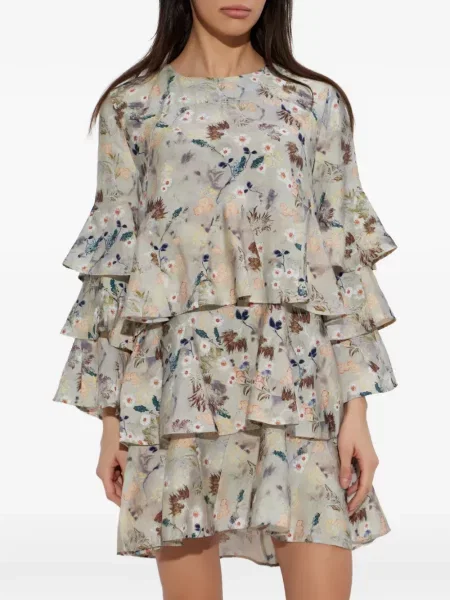 Rochie mini Munthe cu model floral cu imagine de costum