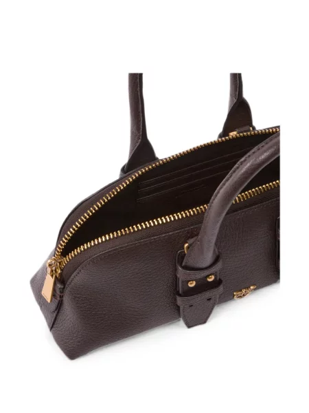 Geantă shopper Pinko din piele maro