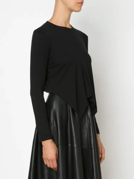 Koszulka Noir Kei Ninomiya asymetryczna czarna