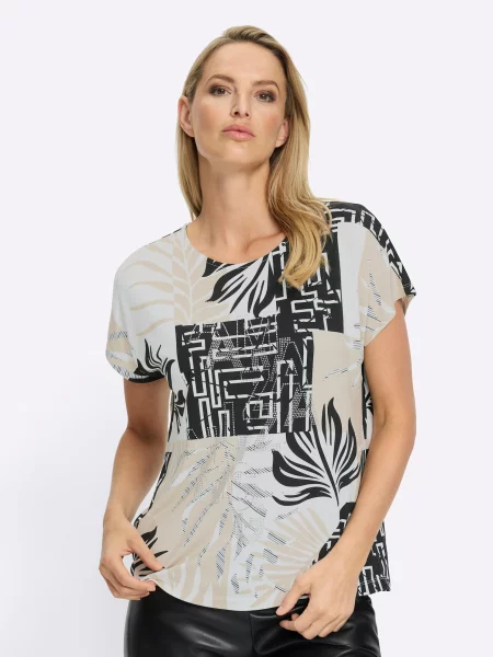 Heine Tricou albastru / gri negru